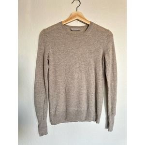 Everlane Cashmere Crewneck Sweater Oatmeal Beige Size XS